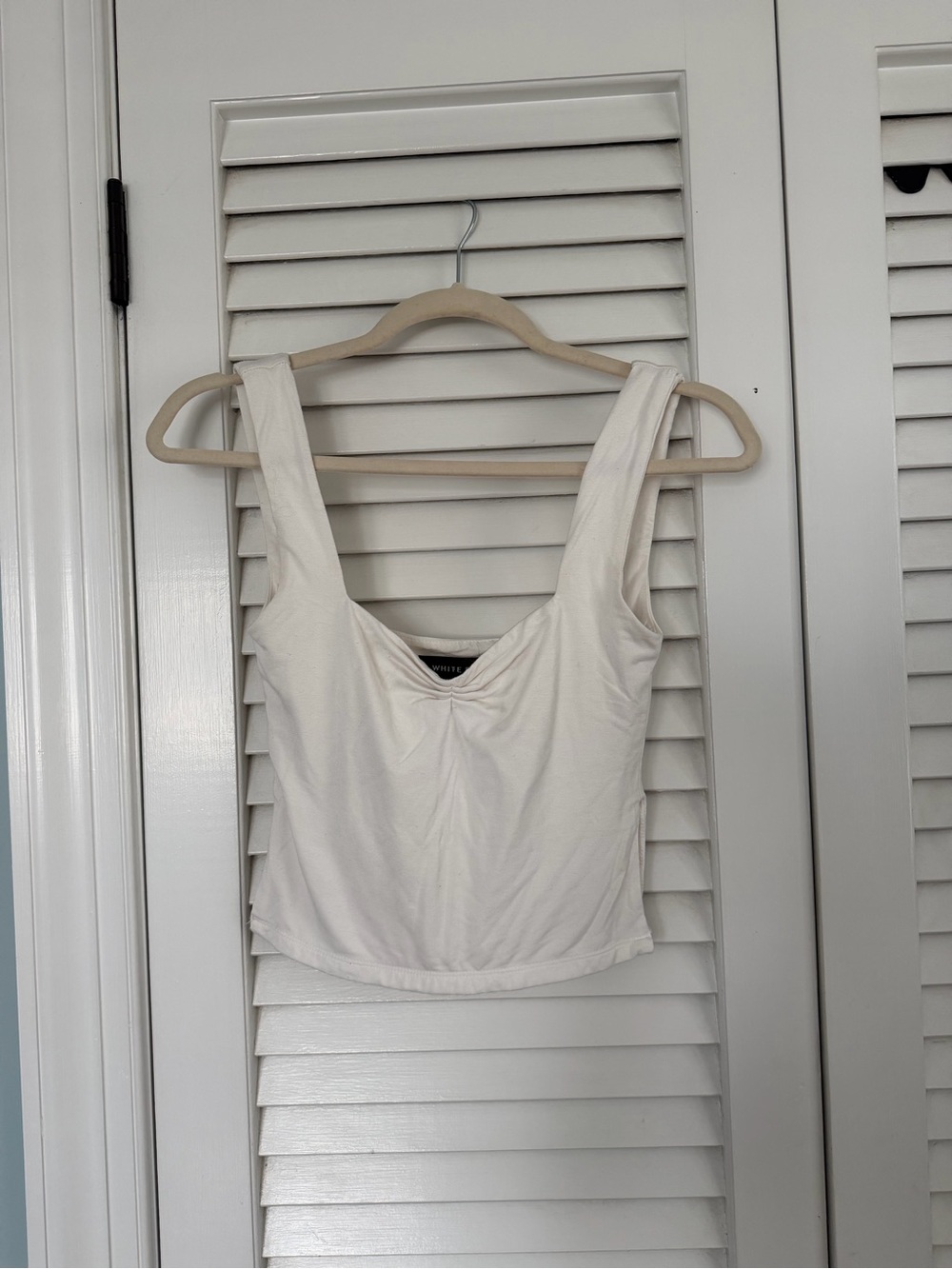 White Fox Boutique White Ruched Top